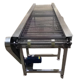 Конвейер с плоской сетчатой лентой