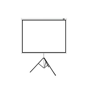 Экран на треноге XG DLS-T244x183W, Раб. поверхность 232х174 см.