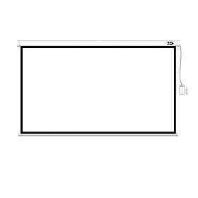 Экран моторизированный (с пультом Д/У) XG DLS-ERC300x180W (118"х70"), Ø - 137", 16:9