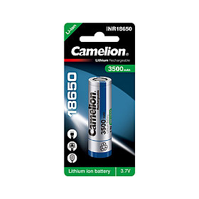 Аккумулятор CAMELION Lithium ICR18650-3500, 3500 mAh 1 шт. в блистере