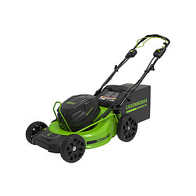 Газонокосилка аккумуляторная Greenworks 2515907UB 82V 51 см самоходная бесщеточная c 1хАКБ 5Ач и ЗУ