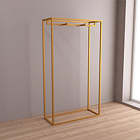 Вешало напольное Рейл 2 0205 Racks.kz , 200x90x40 см, золотой