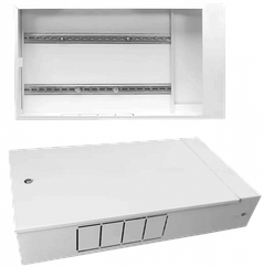 VR665-3H Шкаф коллекторный металлический накладной 665х555х115мм (1шт)(Ral9016-шрн-2)