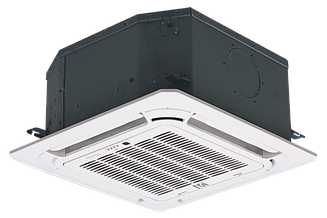 Кассетные двухтрубные фанкойлы MDV с АС мотором серия MDKD (четырёхпоточные компактные) MDKD-300R панель MDV-MBQ4-03B