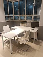 PG-F22B-16B-80 Стол на опорной тумбе, с тумбой, с приставкой