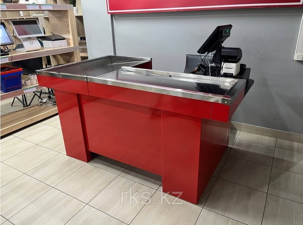 Кассовый бокс с широким накопителем, RKS 1,500, 150х105х85см красный
