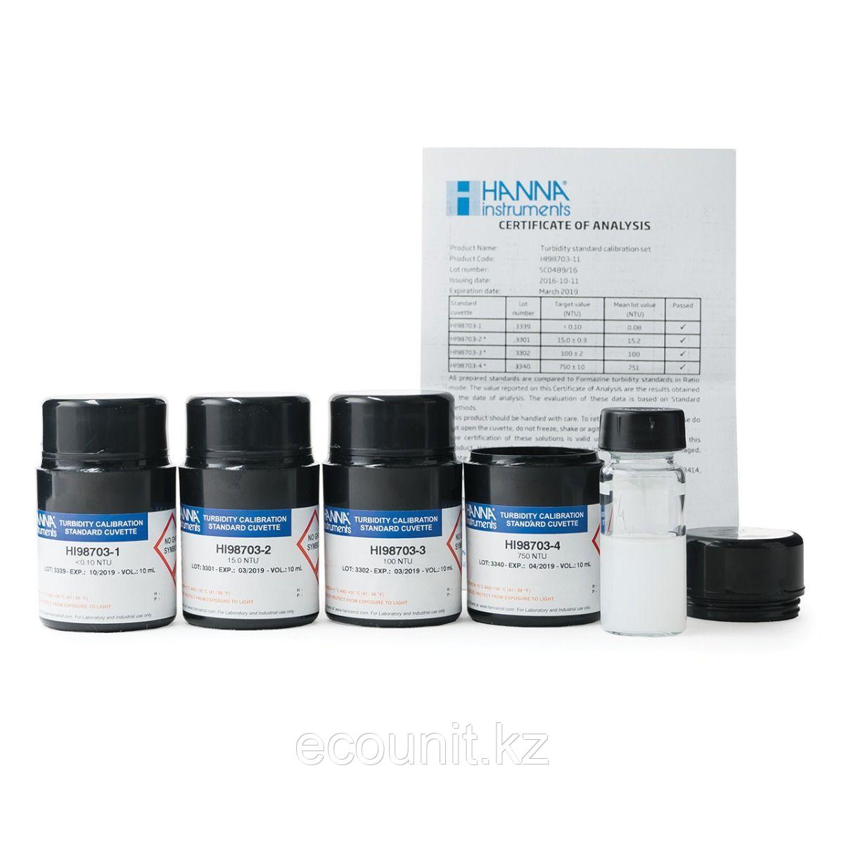 Hanna HI98703-11 Набор калибровочных эталонов для мутномера HI98703-11, фото 1