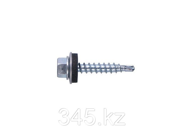 Саморез кровельный 5.5х25 мм цинк, шайба с прокл., PT3 (200 шт в карт. уп.) STARFIX