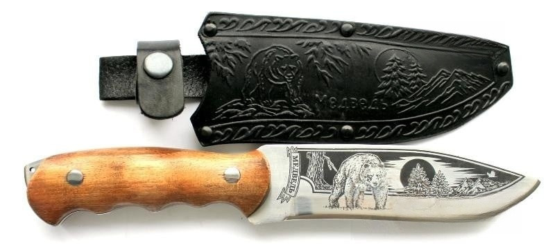 Нож Кизляр "Медведь" (сталь 65х13, орех)