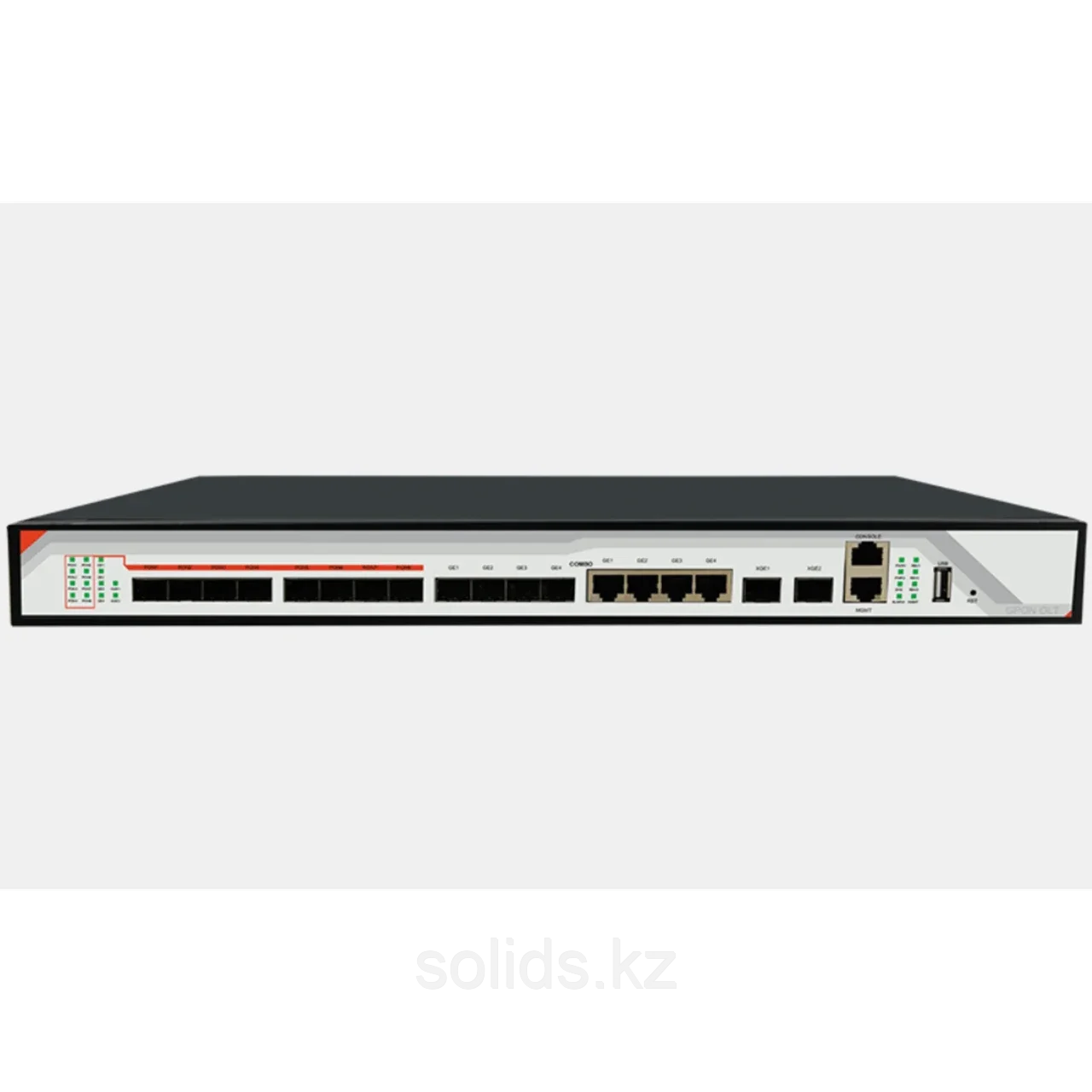 Оптический линейный терминал C-Data GPON OLT FD1608S-B1 (8*GPON порт, 4 комбо-порта SFP/RJ-45, 2*SFP+ порт, 2 БП АС-220), фото 1