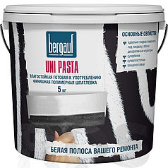 Влагостойкая готовая к употреблению финишная полимерная шпатлевка UNI PASTA 5 кг
