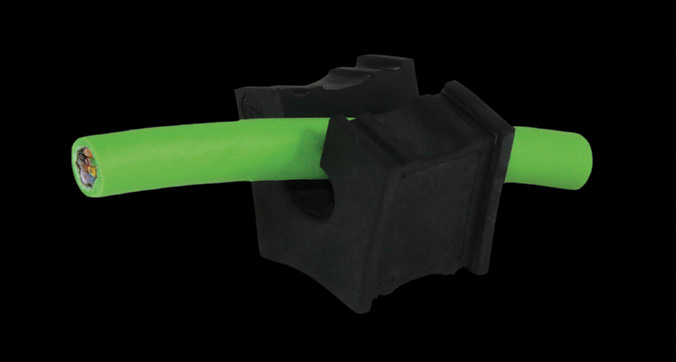 Вставка сальника 1шт - диаметр кабеля 9-10мм, фото 1