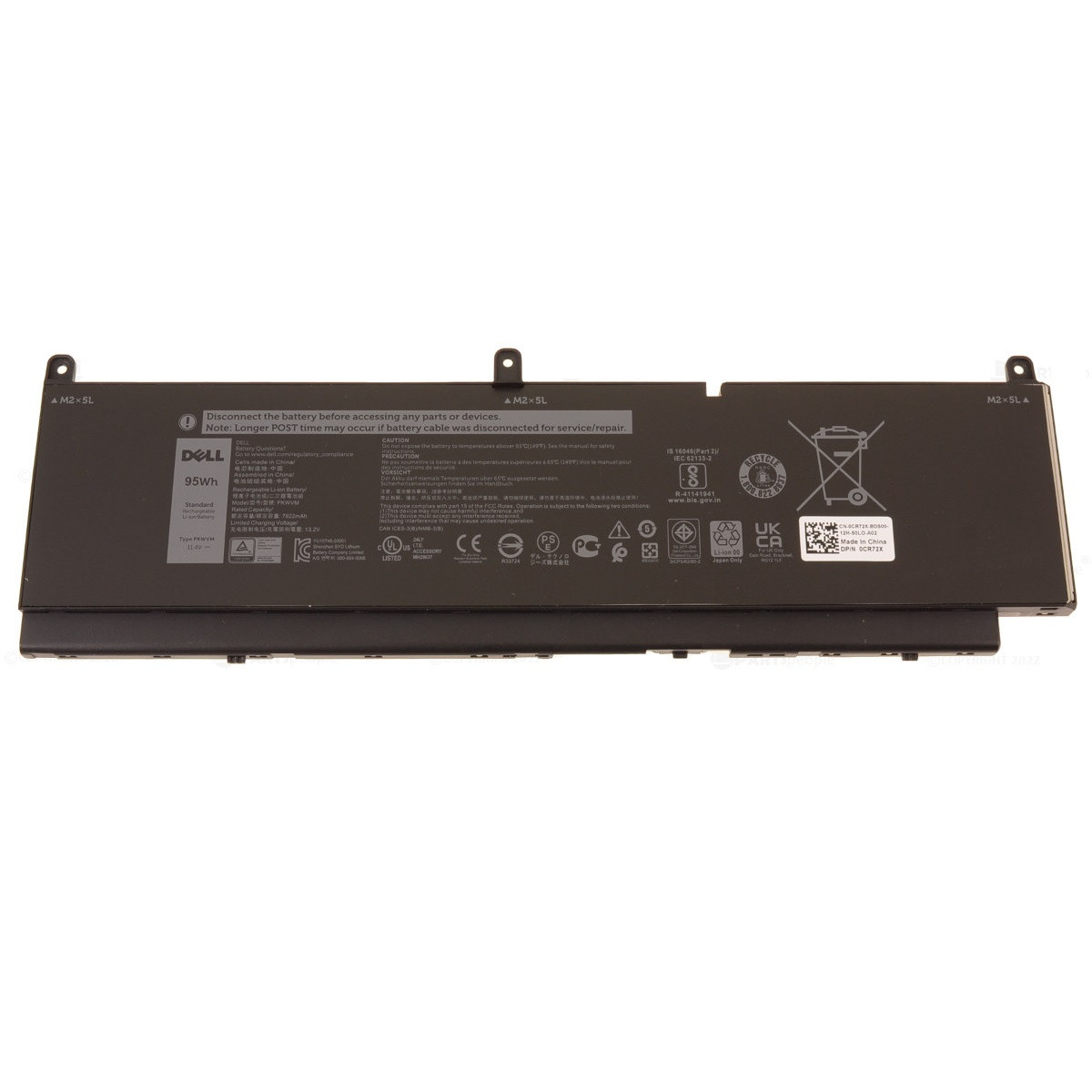 Аккумулятор PKWVM для ноутбука Dell Precision 7550 7750