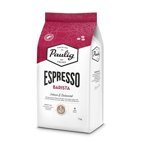 Кофе в зернах Paulig Espresso Barista, темной обжарки, 1000 гр
