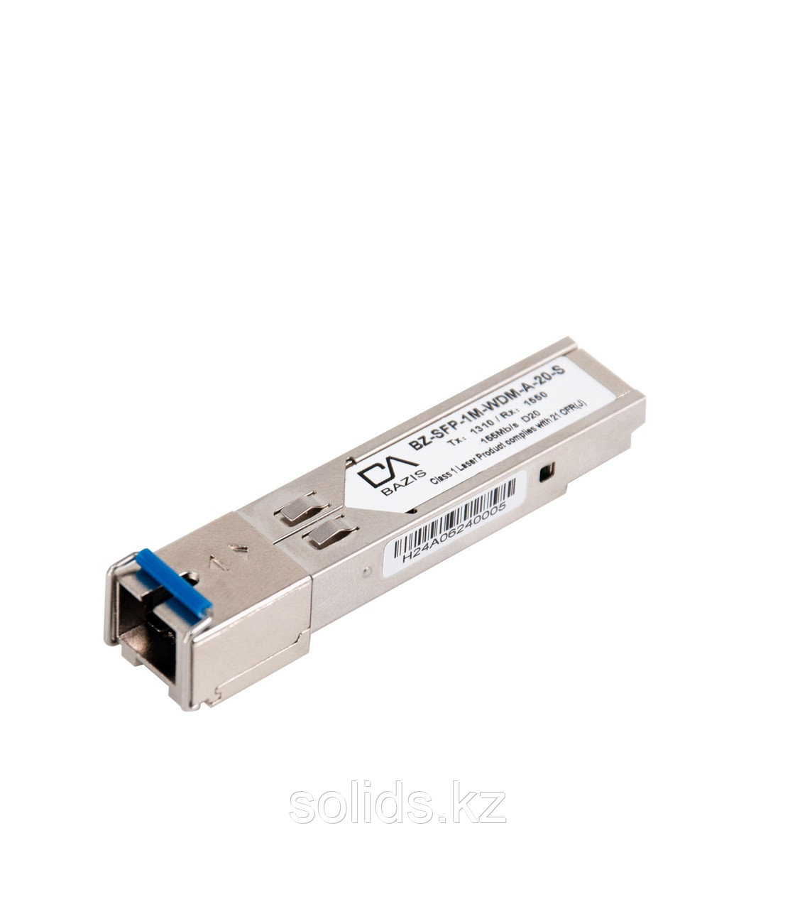 ОПТИЧЕСКИЙ МОДУЛЬ BZ-SFP-1M-WDM-A-20-S (WDM SFP, 155 Mbit/s, 1310nm, 20 km, SC, DDM), фото 1