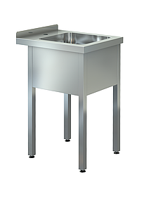 Ванна моечная ВМЦ-П-1/400 (500х600х850)