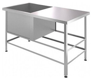 Ванна моечная с рабочей поверхностью ВСРП-С-4/15-Л (1500х600х850)