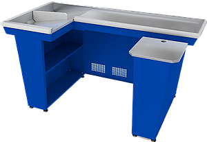 Кассовый бокс КБ-1,9-2Н двойной, синий