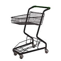 Тележка покупательская, мини, 30л, зеленая