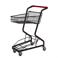 Тележка покупательская, мини, 30л, красная