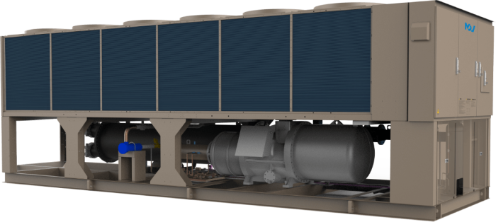 Модульные чиллеры Air Screw с воздушным охлаждением конденсатора c винтовым компрессором MDVS-CAG135H, фото 1