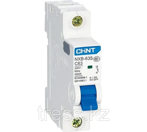 Автоматический выкл. NXB-63S 1P 4A 4.5кА х-ка С (CHINT)