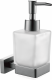 V5007G Дозатор для жидкого мыла стеклянный,настенный, цвет серый VIEIR (30/1шт)