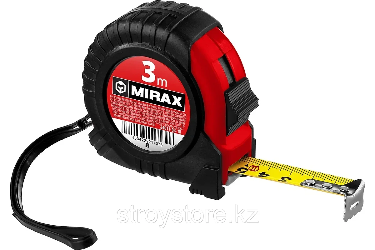 Рулетка, MIRAX Rubber 3м х 18мм