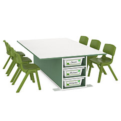 Удлинённая коллекция со столом и контейнерами C153