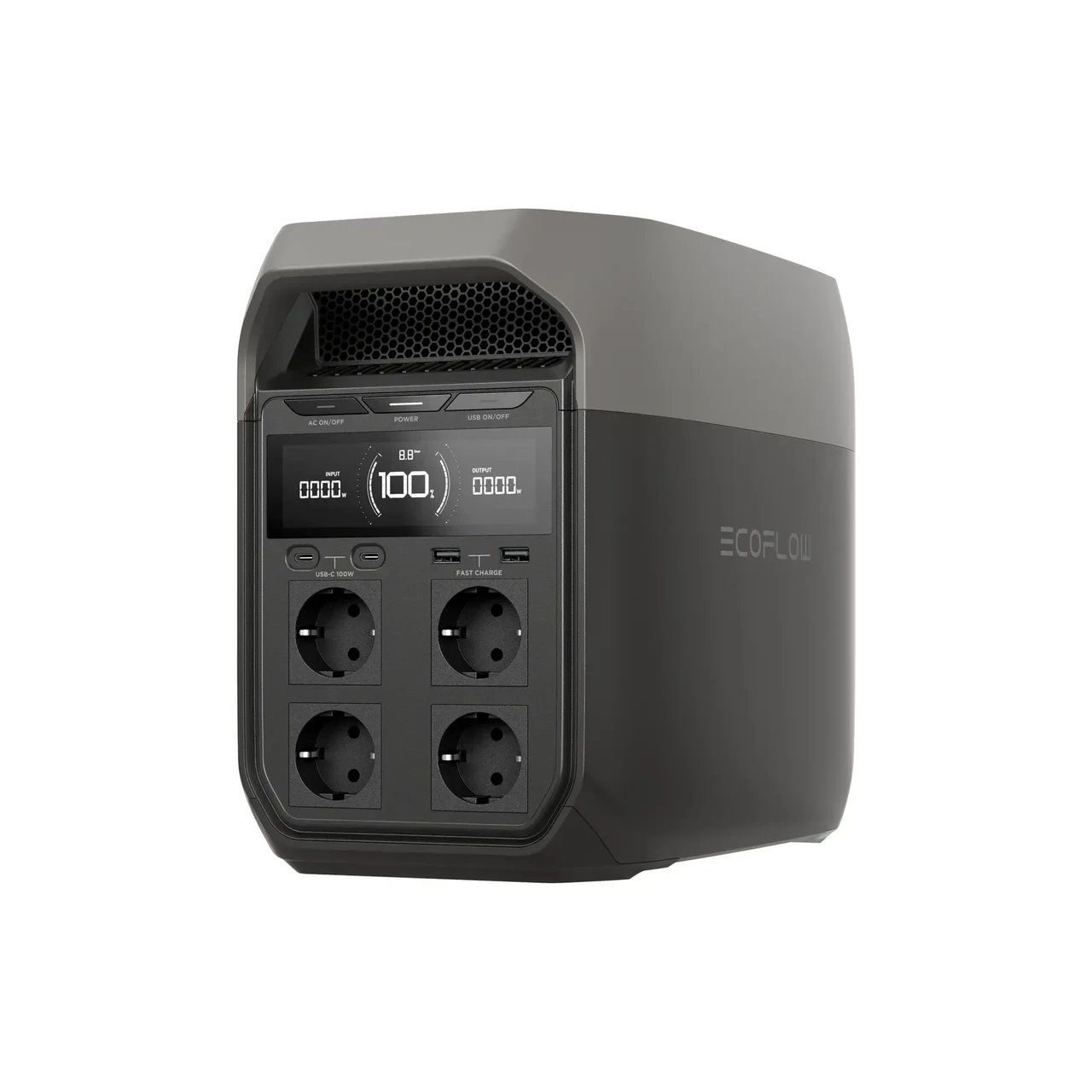 Зарядная станция EcoFlow Delta 3 EU,1024 Wh, 1800W(3600W), 230V(50Hz/60Hz), фото 1