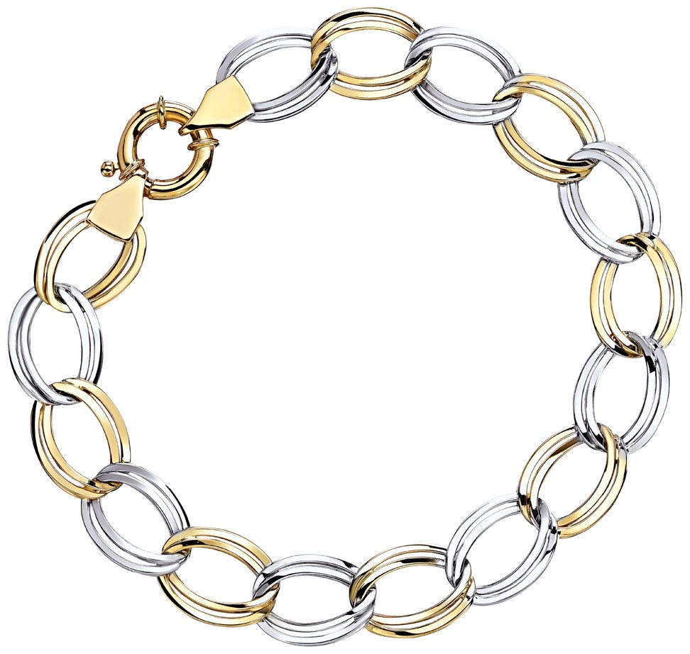 Браслет Эстет З01Б032984РЭ длина 19 см, вес 5.71 г золото, плетение фантазийное, фото 1