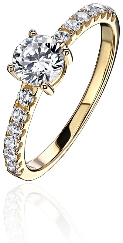 Кольцо ЭСТЕТ 01К1313916 размер 17 вес 1.85 г золото, фианит, фото 1