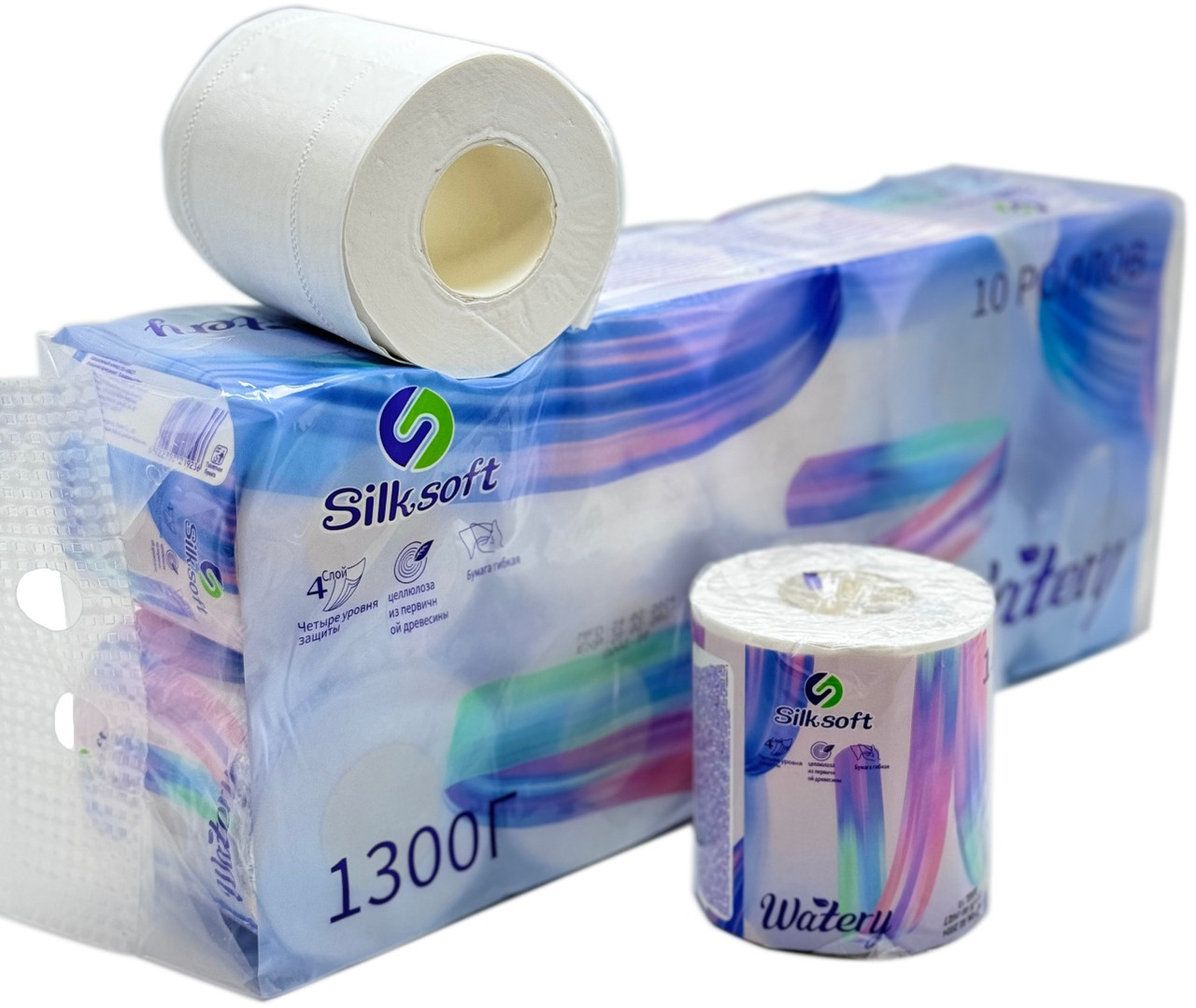 Бумага туалетная Silk Soft (10шт) цена за упаковку