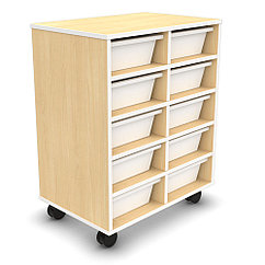 Передвижная тележка с лотками Tote Caddy (10 лотков) C085