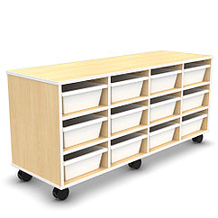 Передвижная тележка с лотками Tote Caddy (12 лотков, средние) C086