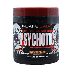 Жаттығуға дейінгі кешен Insane Labz Psychotic 35 порция 220 гр Жеміс-жидек