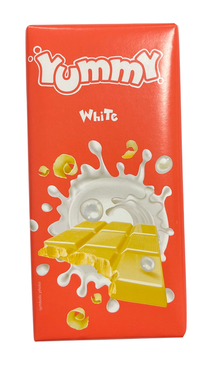 Шоколадная плитка YUMMY  White 85 гр / Германия