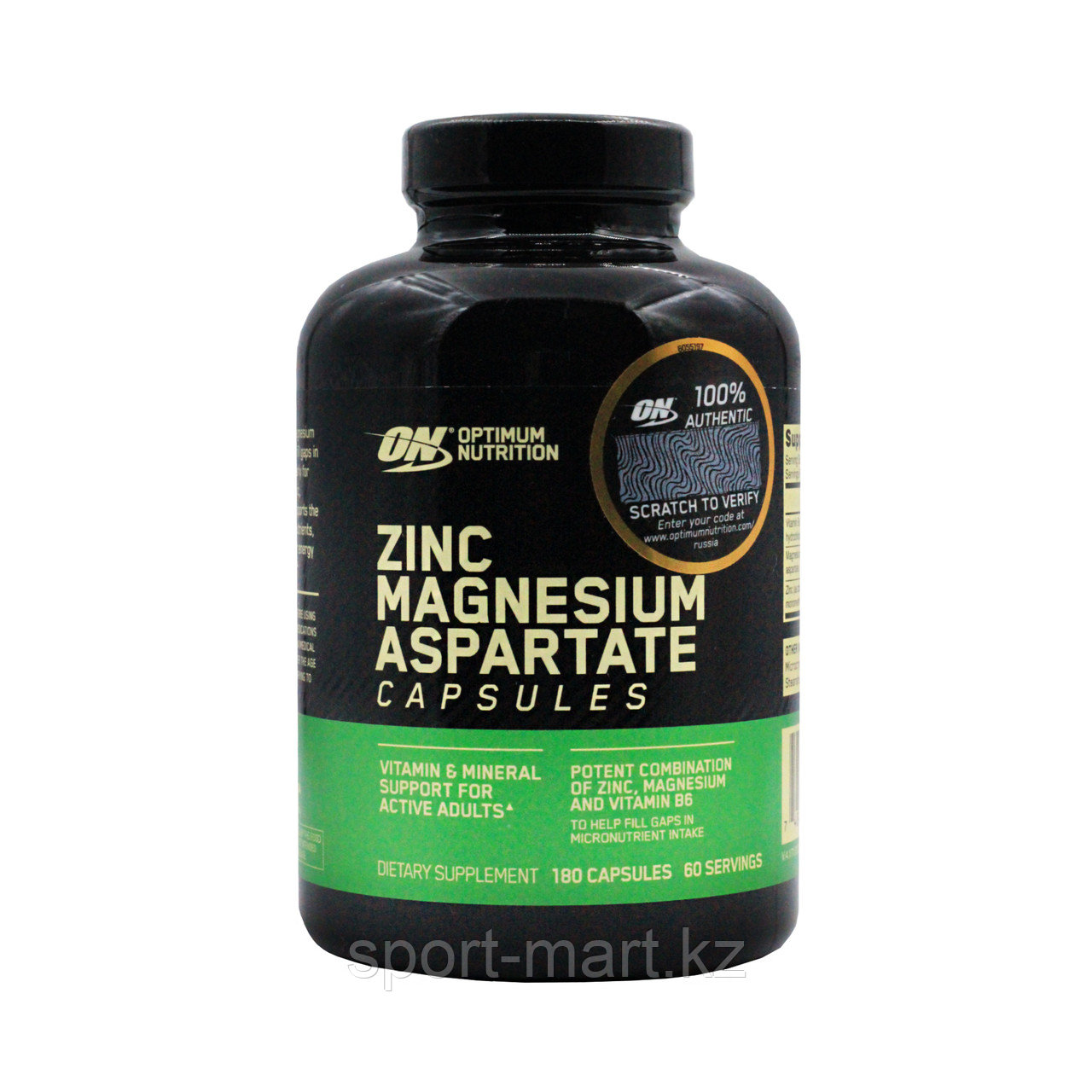Бустер тестостерона Optimum Nutrition ZMA 180 капсул