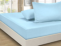 Простынь на резинке 140х200х25см, сатин, Россия.