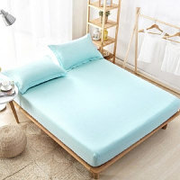 Простынь на резинке 140х200х25см, сатин, Россия.