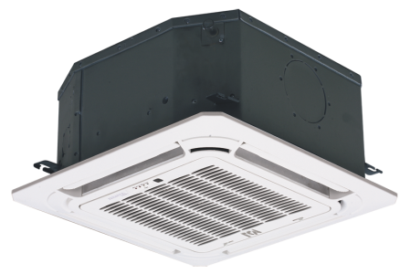 Кассетные двухтрубные фанкойлы MDV с DС мотором серия MDKD (четырёхпоточные компактные) MDKD-V500 панель MDV-MBQ4-03B, фото 1