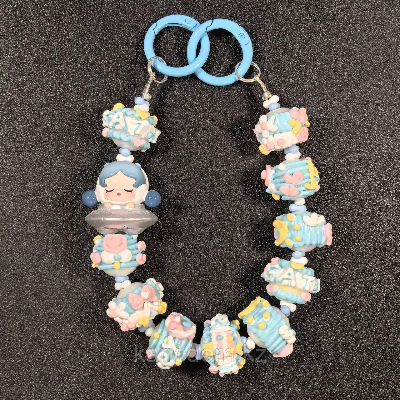 Брелок POP MART "Mega Space Molly" синий