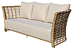 "Валенсия" лаунж-зона из искусственного ротанга, цвет соломенный, фото 4