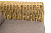 "Боно" диван из искусственного ротанга трехместный, цвет соломенный, фото 7