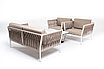 "Касабланка" лаунж-зона плетеная из роупа 4-местная, цвет бежевый, фото 5