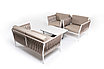"Касабланка" лаунж-зона плетеная из роупа 4-местная, цвет бежевый, фото 6