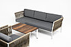 "Касабланка" лаунж-зона плетеная из роупа 5-местная, цвет серый, фото 5