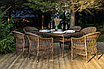 "Амароне" обеденная группа из искусственного ротанга на 6 персон, цвет коричневый, фото 2