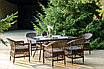 "Амароне" обеденная группа из искусственного ротанга на 6 персон, цвет коричневый, фото 6