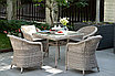 "Фредо" обеденная группа плетеная, цвет бежевый, фото 2